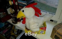 Very rare and hard to find. Tekky toys funky chicken sings bird is the word