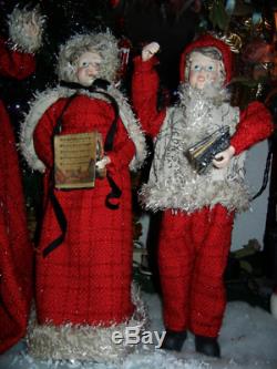 Victorian Large 22 Inch 4 Piece Deluxe Caroler Set Christmas Rare (new) H-4