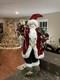 Victorian Santa Claus Large 32 Velvet Cape Figurine Statue Door Greeter Decor