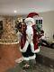 Victorian Santa Claus Velvet Cape Figurine Statue Door Greeter Decor Large 32