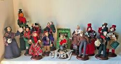 Vintage 17 PC Charles Dickens Dolls by Four Sisters Hanna Mendus Christmas Dolls