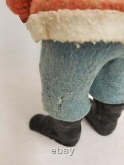 Vintage 1920's German Santa Woodcutter Paper Mache Candy Container 10.5