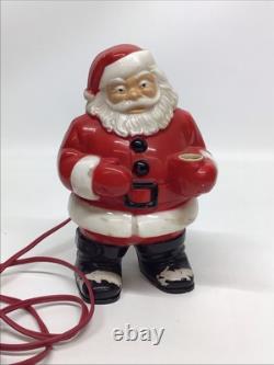 Vintage 1940's Light Up Santa Tabletop Figurine Tested Works