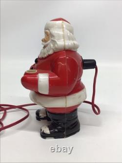 Vintage 1940's Light Up Santa Tabletop Figurine Tested Works