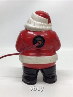 Vintage 1940's Light Up Santa Tabletop Figurine Tested Works