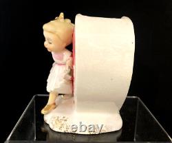 Vintage 1950s Napco Girl L Heart Planter Valentine Sweet Heart Rare Japan S719B