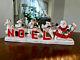 Vintage 1950s Relco Christmas Santa And Sleigh Noel Candle Holder