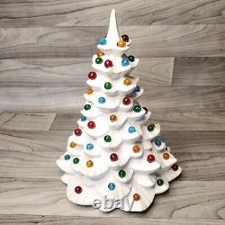 Vintage 1960s MCM Arnels White Ceramic Christmas Tree 19 RARE