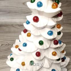 Vintage 1960s MCM Arnels White Ceramic Christmas Tree 19 RARE