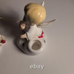 Vintage 1961 Holt Howard RARE Christmas Boy Angel Candle Holders JAPAN Kitschy