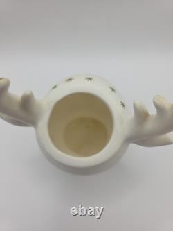 Vintage 1962 Napco Christmas Rudolph Reindeer Head Vase Planter ICX-5477
