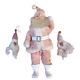 Vintage 1963 Pink Harold Gale Santa Claus Doll Christmas Holiday Shabby Romantic