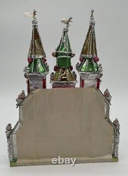 Vintage 1987 Polish Szopka Christmas Church Display Aluminum & Wood Ornamental
