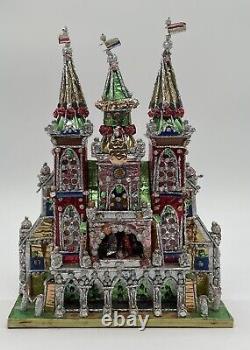 Vintage 1987 Polish Szopka Christmas Church Display Tin & Wood Ornamental Krakow