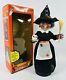 Vintage 1989 Telco Motion-ettes Of Halloween Battery Operated Witch Fully Tested