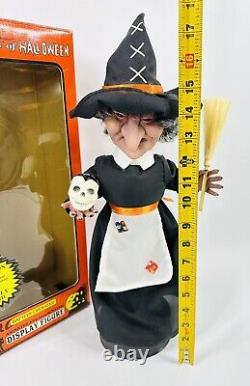 Vintage 1989 Telco Motion-ettes Of Halloween Battery Operated Witch FULLY TESTED