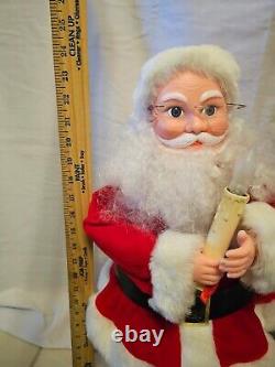 Vintage 1990's Rennoc Motionettes 24 Santa Claus & Mrs Claus Working Christmas