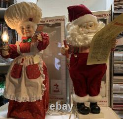 Vintage 1990s Telco Motionettes Mrs Clause Cooking Santa Checking His List 26