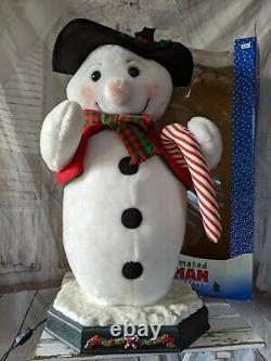 Vintage 1998 Holiday Creations Large Snowman Animated Christmas Decor RARE 27