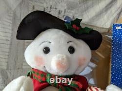 Vintage 1998 Holiday Creations Large Snowman Animated Christmas Decor RARE 27