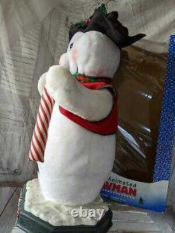 Vintage 1998 Holiday Creations Large Snowman Animated Christmas Decor RARE 27