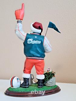 Vintage 2000 Danbury Mint Miami Dolphins Santa Clause 12 Figurine Excellent NFL