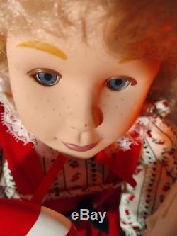Vintage 24 Animated & Lighted Christmas Boy & Girl Holiday Creations 1993