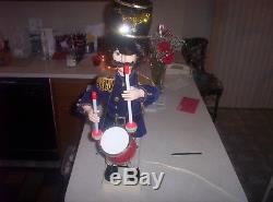 Vintage 24 Motion-ette Animated Telco Christmas Holiday Soldier Drummer