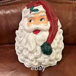 Vintage 29 Santa Claus 50s plastic head 1950s