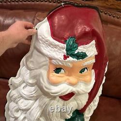 Vintage 29 Santa Claus 50s plastic head 1950s