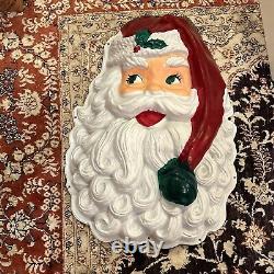 Vintage 29 Santa Claus 50s plastic head 1950s