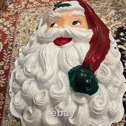 Vintage 29 Santa Claus 50s plastic head 1950s