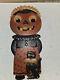 Vintage 30s/40s German Halloween Embossed Diecut 16 Pumpkin Head Woman Lady, Cat