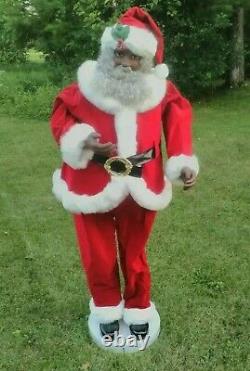 Vintage 5 Foot Tall Santa Claus Musical (Animated Non Working) Rare