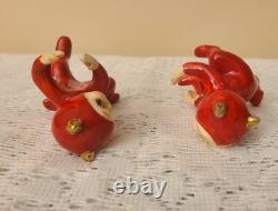 Vintage 50s 60s Japan Halloween Devil Pixie Candle Stick Huggers