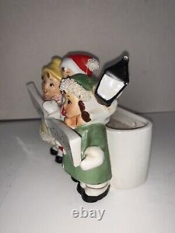 Vintage 50s THAMES Japan Christmas Centerpiece GIRL Carolers Planter Wall Pocket