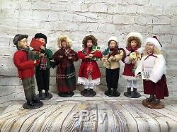 Vintage 90's Holiday Inspirations Christmas Caroler figurines