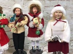 Vintage 90's Holiday Inspirations Christmas Caroler figurines