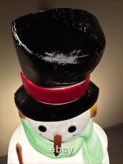 Vintage 90s Empire Snowman Blow Mold Working Carrot Nose 39 See Description