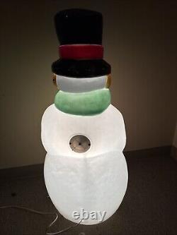 Vintage 90s Empire Snowman Blow Mold Working Carrot Nose 39 See Description