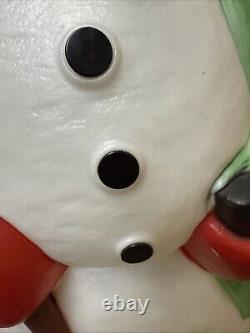 Vintage 90s Empire Snowman Blow Mold Working Carrot Nose 39 See Description