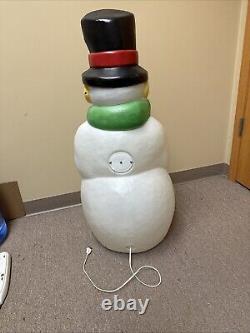 Vintage 90s Empire Snowman Blow Mold Working Carrot Nose 39 See Description