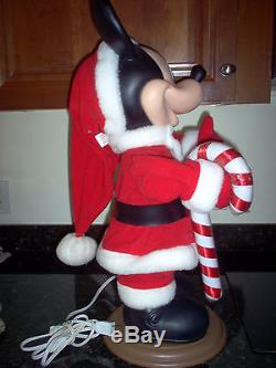 Vintage 96' MICKEY MOUSE Santa's Best Holiday Animation MOTIONETTE FIGURE RARE