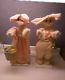 Vintage Animated Mechanical Easter Bunny Set Store Display Telco W Video