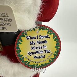 Vintage Animated Talking Black African American Santa Claus Merry Christmas