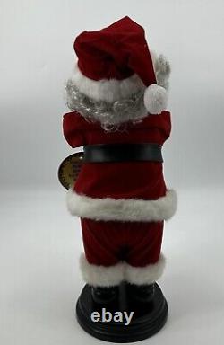 Vintage Animated Talking Black African American Santa Claus Merry Christmas