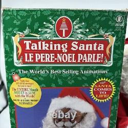 Vintage Animated Talking Black African American Santa Claus Merry Christmas