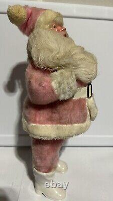 Vintage Antique Harold Gale Pink Fur Suit Santa Claus Doll