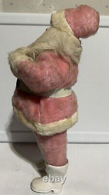 Vintage Antique Harold Gale Pink Fur Suit Santa Claus Doll