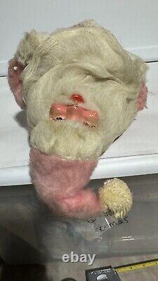 Vintage Antique Harold Gale Pink Fur Suit Santa Claus Doll